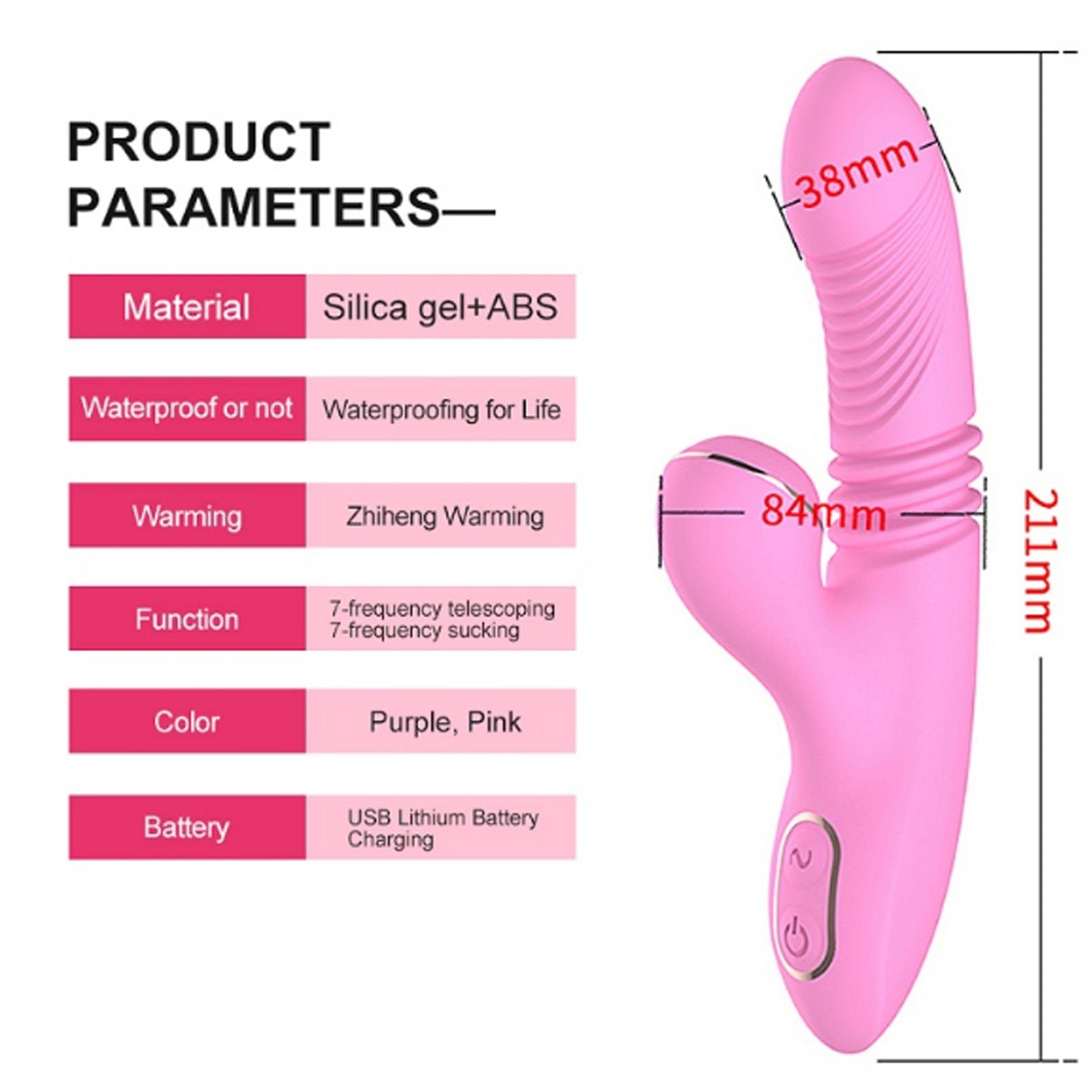 Women's automatic retractable masturbation sucker 