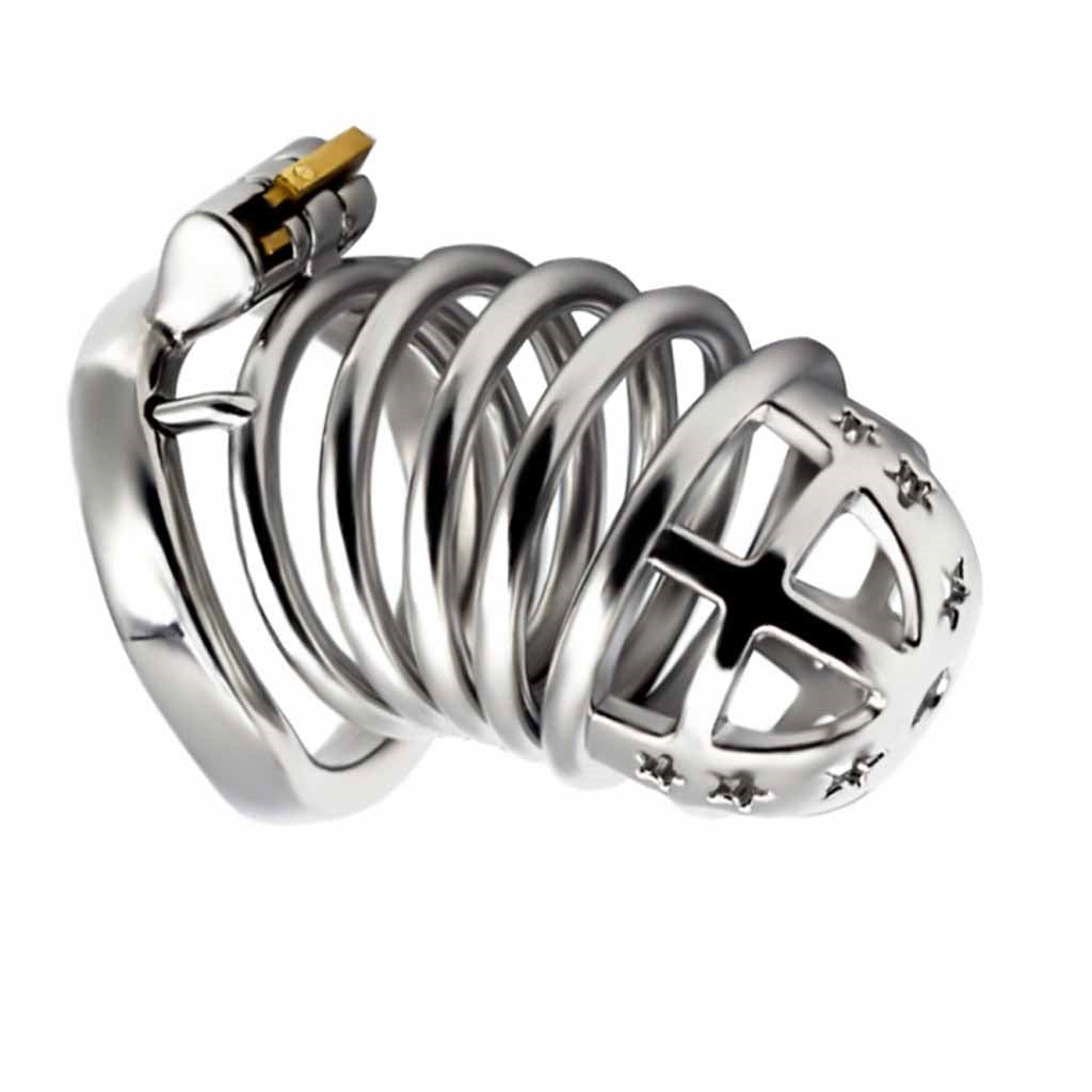 Stainless Steel Small Male Chastity Device Ergonom