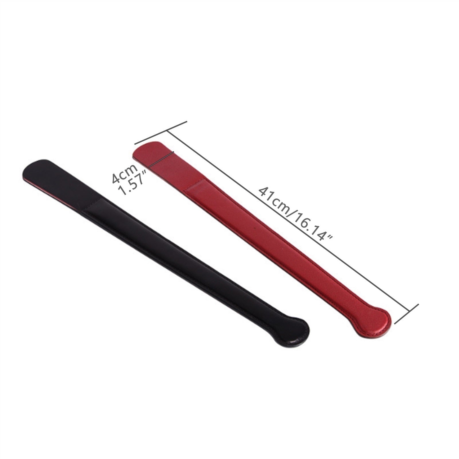 3-piece Set PU Leather Oval Ruler Hand Racket To P