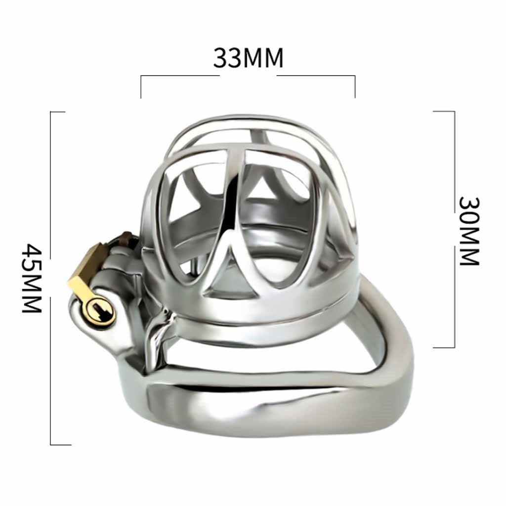 Male Cock Cage Chastity Device, Stainless Steel Ch