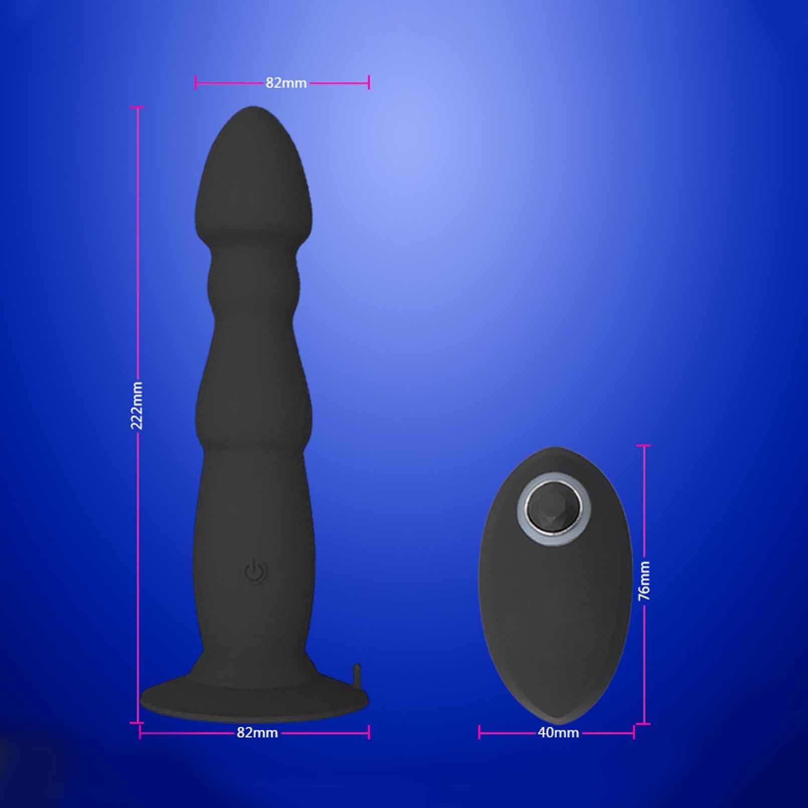 Dual Motors Vibrating Anal Vibrator for Men with R