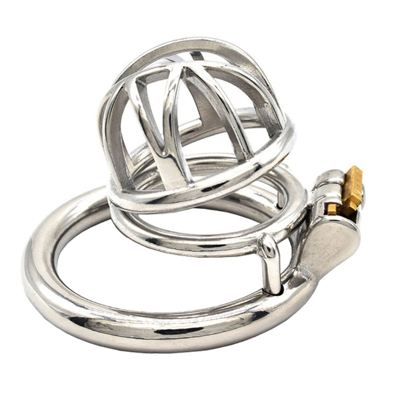 For Male Stainless Steel Metal Protection Cage Wit