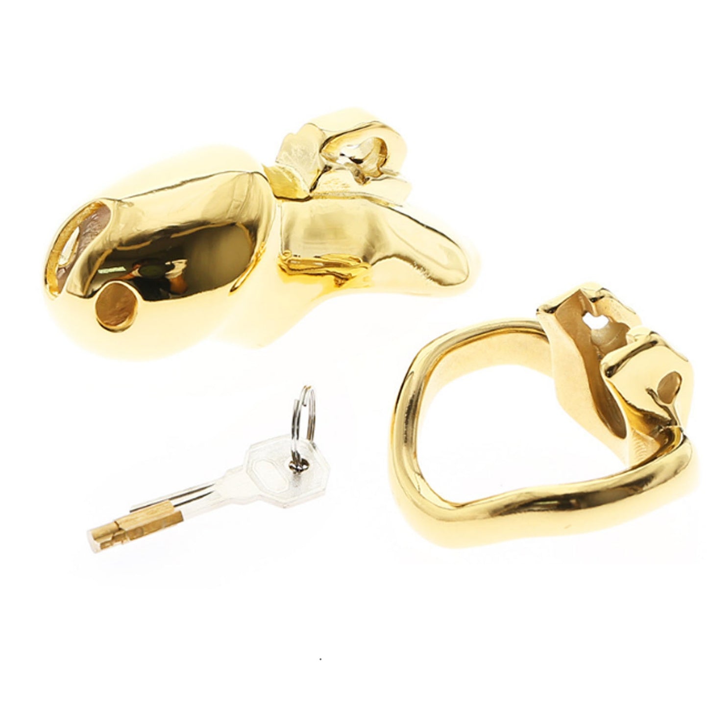 Gold Chastity Lock Chastity Device Penis Restraint