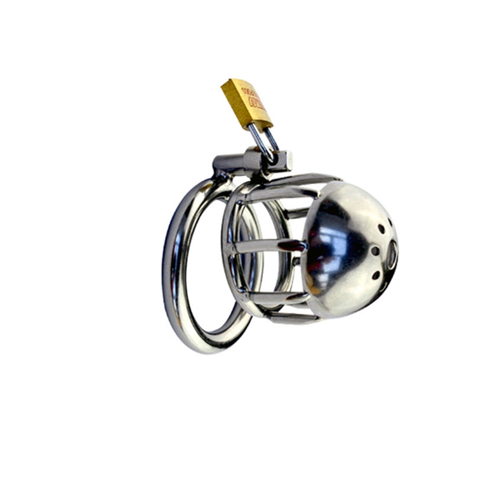 Stainless Steel Protection Cage Lock For Male Bind