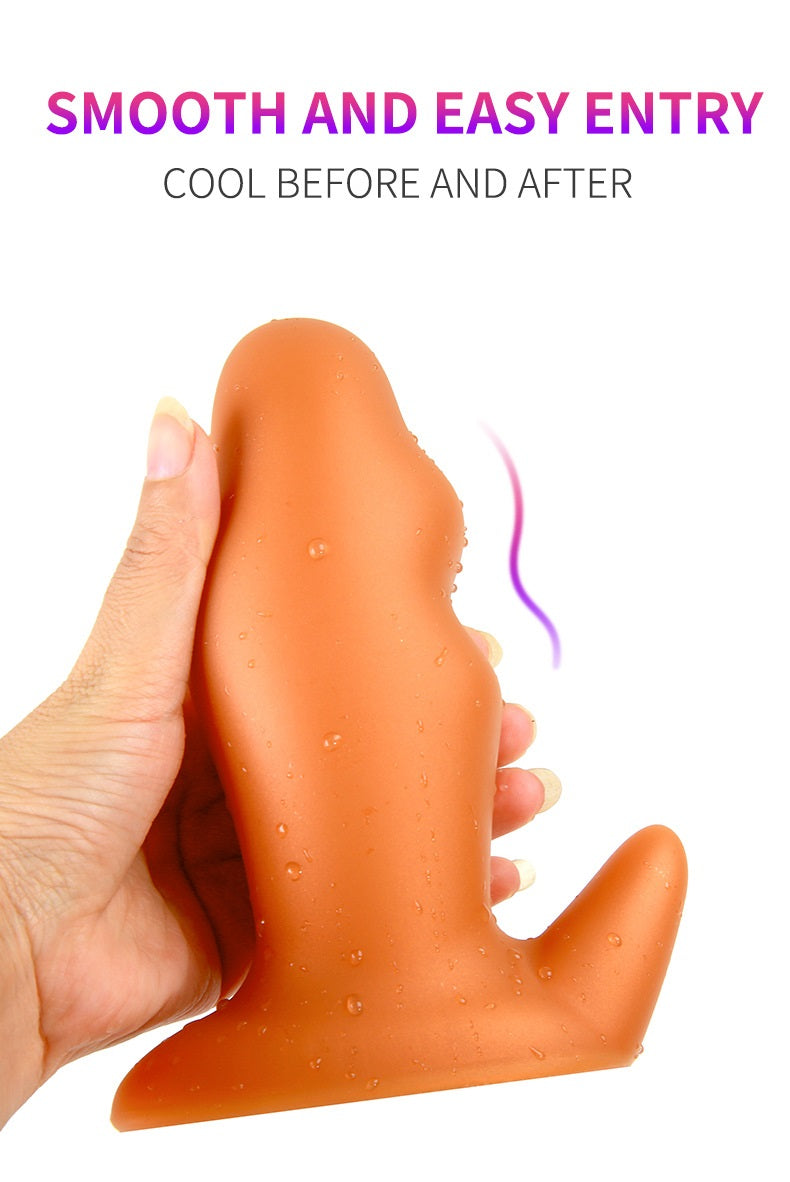 Super Long Anal Plug Dildo, Flexible Liquid Silico