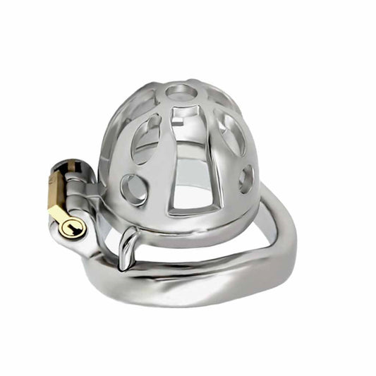 Metal Annulus Cage Padlock Chrome Plated Stainless