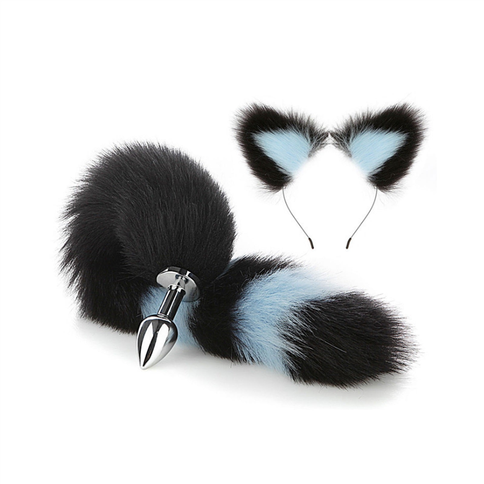 Faux Fox Tail Anal Plug Ear Hairpin Set Cosplay Ad