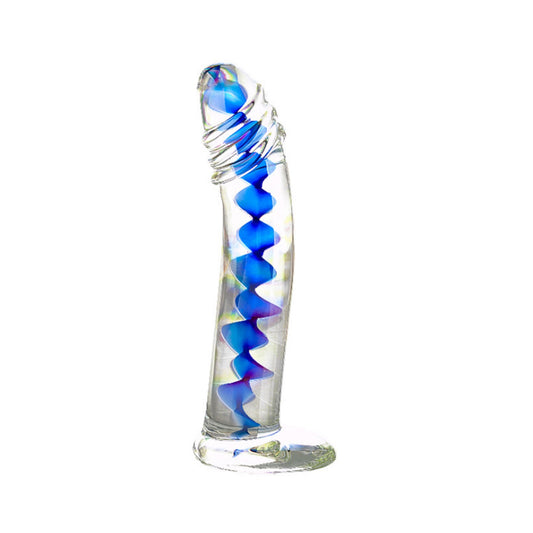 Crystal Glass Adult Toy Metal Anal Plug Ring For C