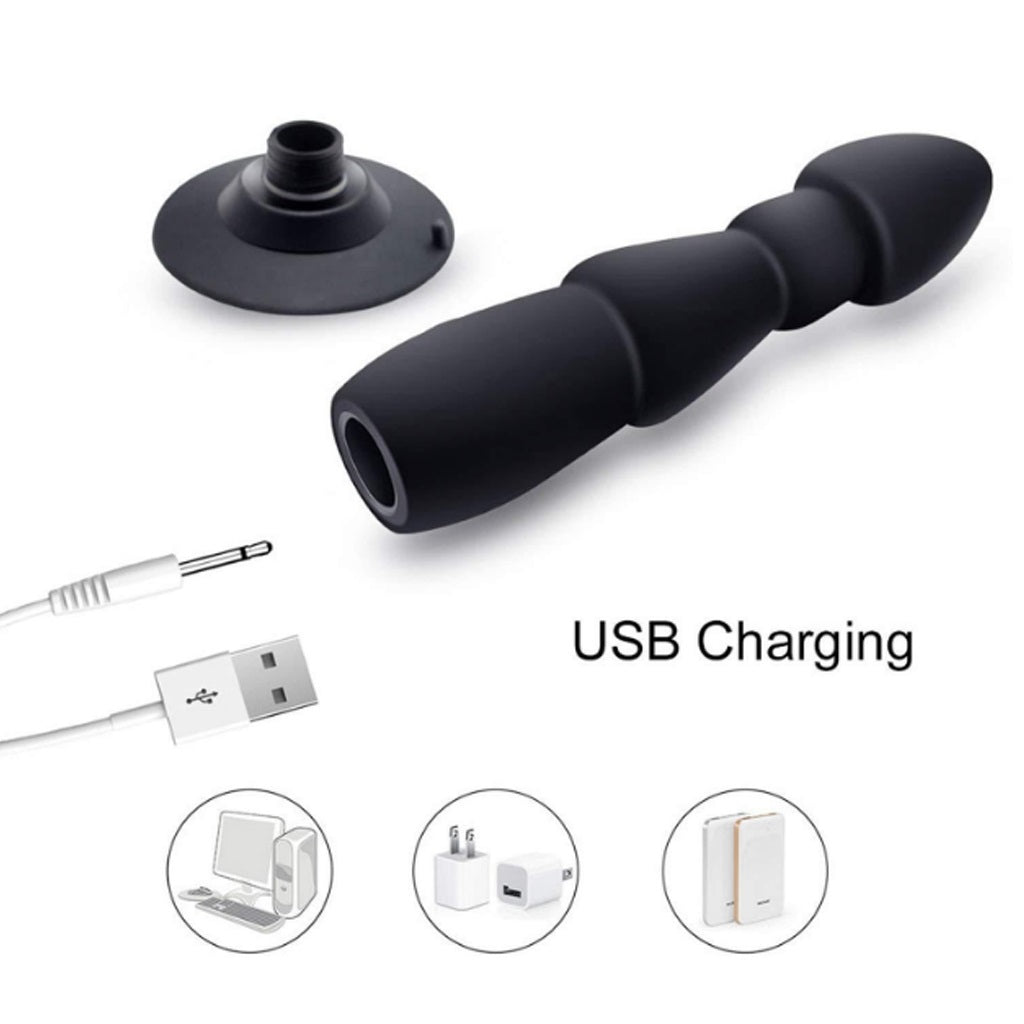 Black Silicone 10 Modes USB Charging IPX7 Waterpro