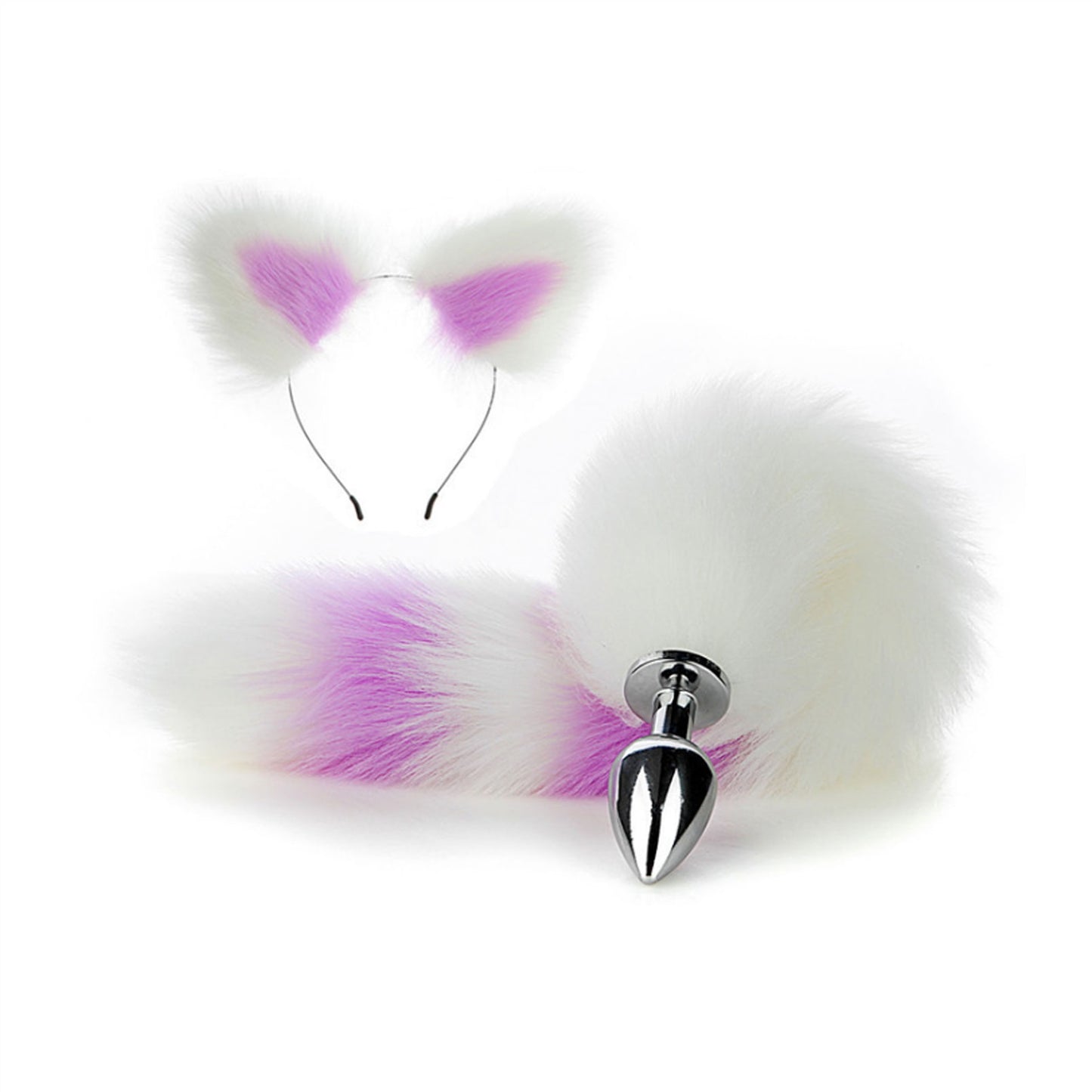 Faux Fox Tail Anal Plug Ear Hairpin Set Cosplay Ad