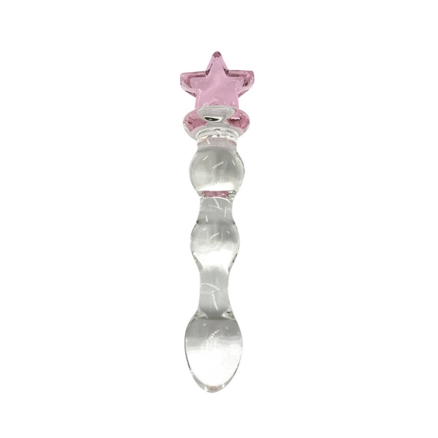 Star female masturbation glass crystal penis simul