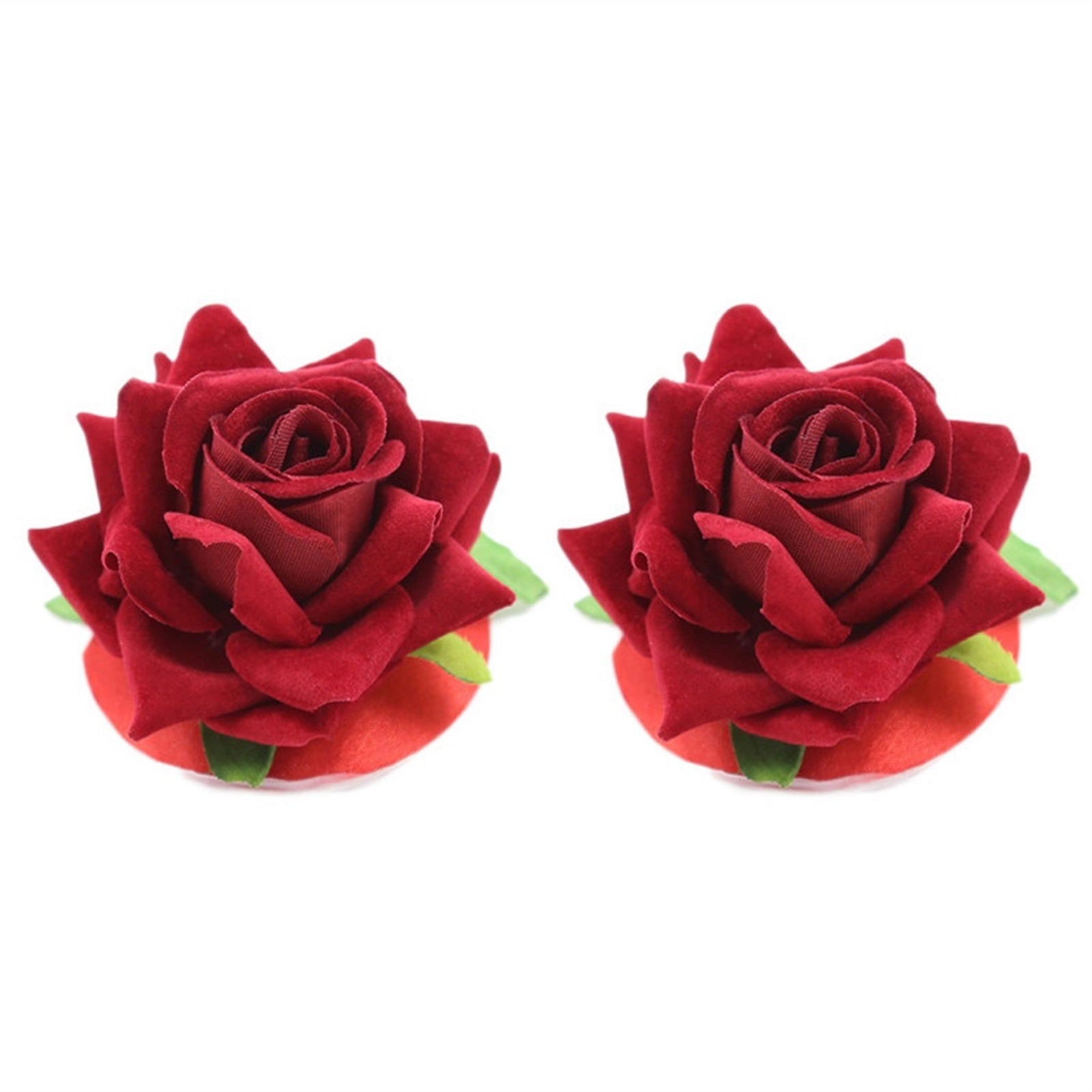 Red Rose shaped Sexy Breast Stickers Stage Props N