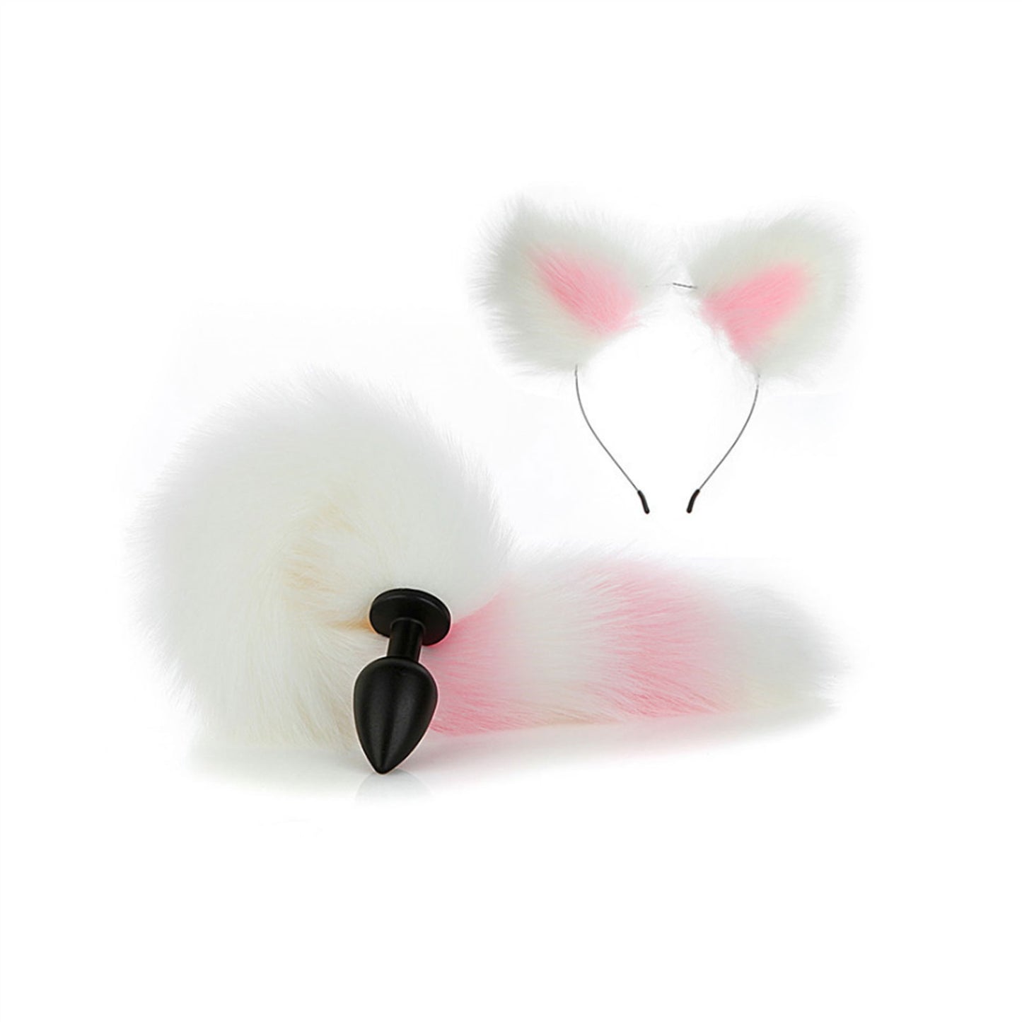 Faux Fox Tail Anal Plug Ear Hairpin Set Cosplay Ad