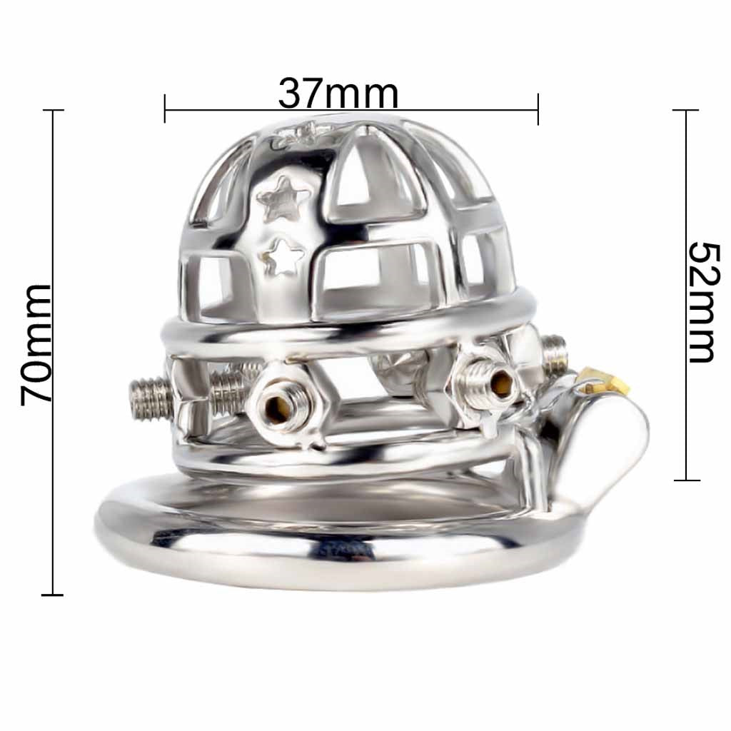 Male Cock Cage Chastity Device, Stainless Steel Ch