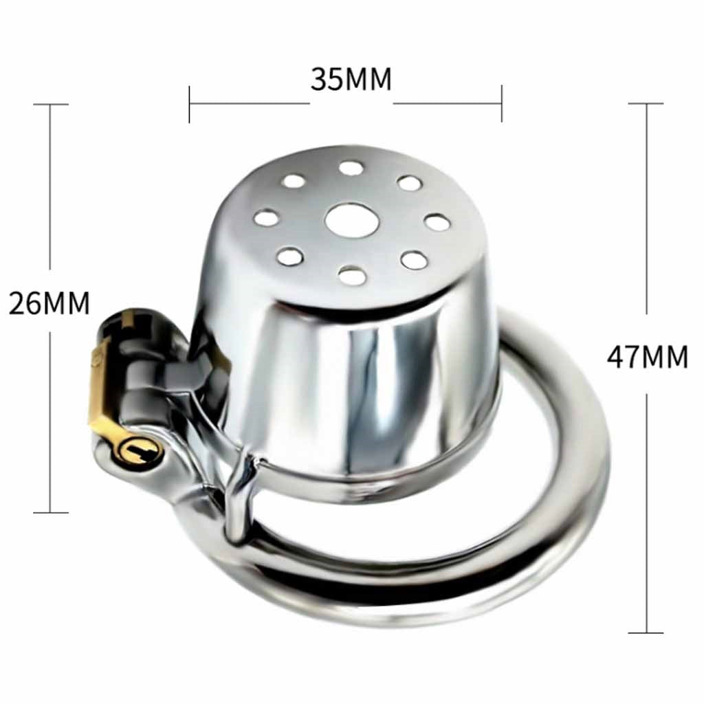 Metal SM Metal Male Chastity Locks Dick Bird Cage 