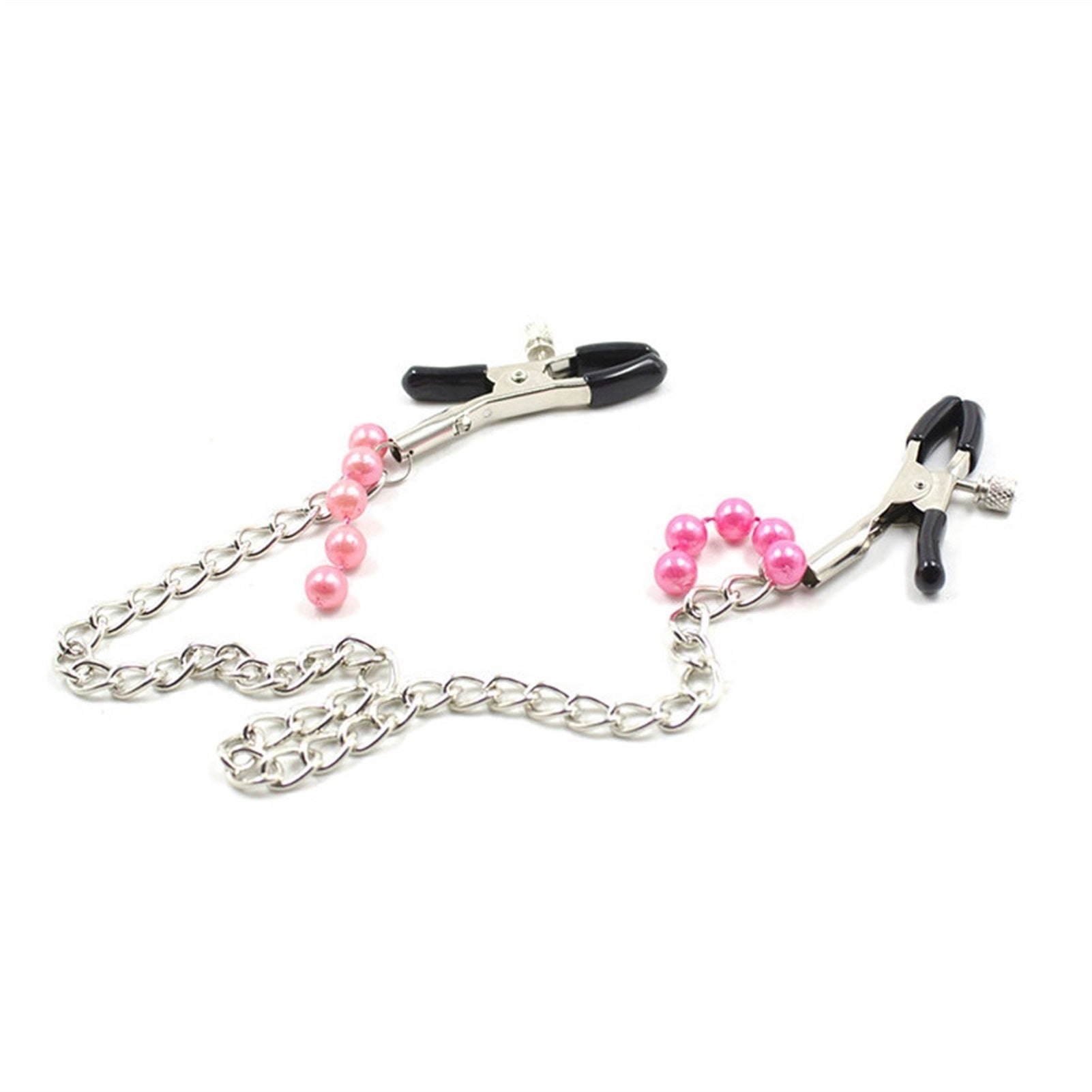 Milk Clip With Chain Pink Decorative Beads For Wom