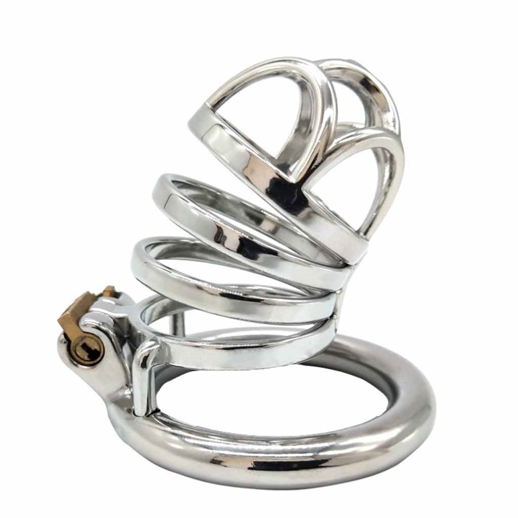 Stainless Steel Male Chastity Device Male Virginit