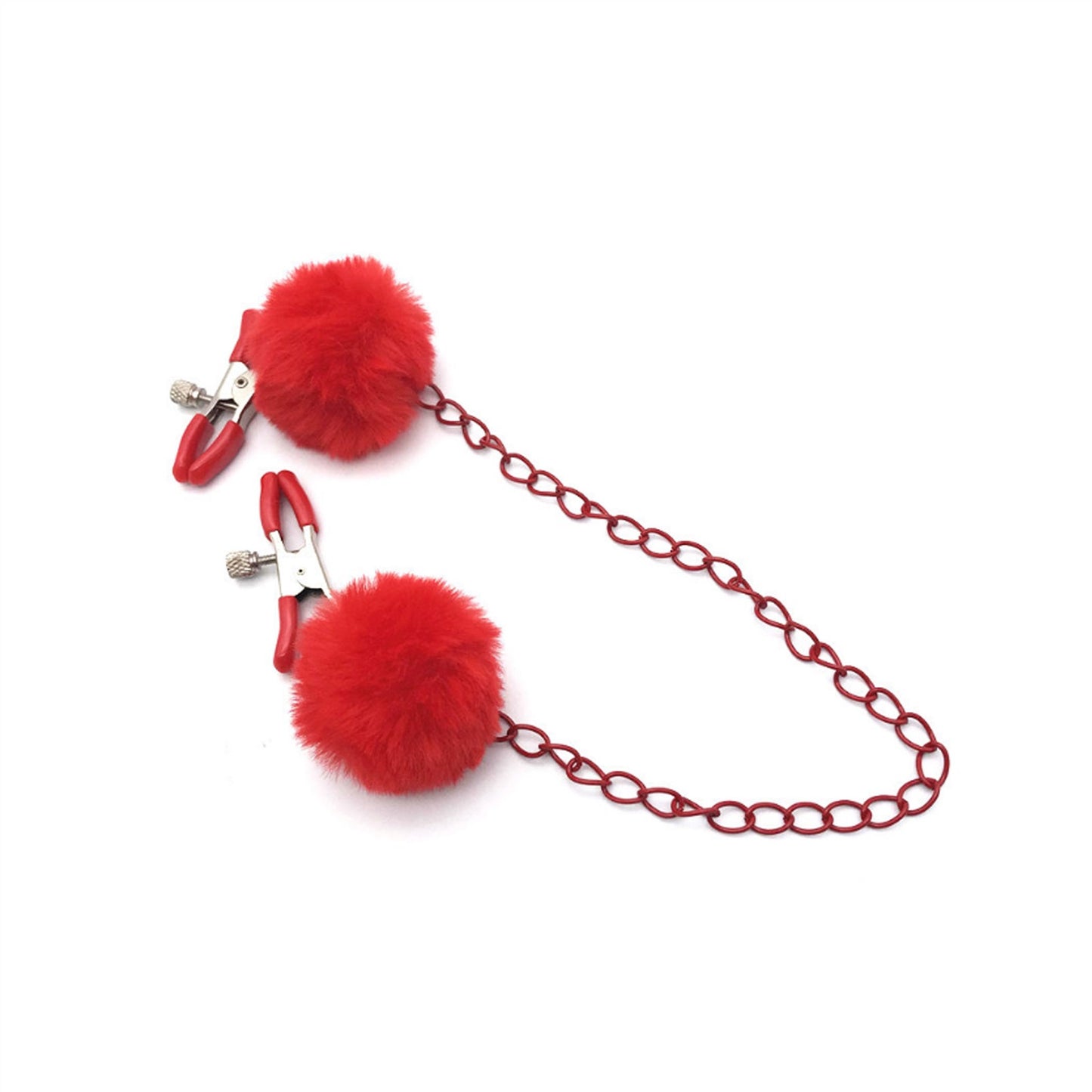 Red Chain Milk Clip Metal Clip Nipple Clamps With 