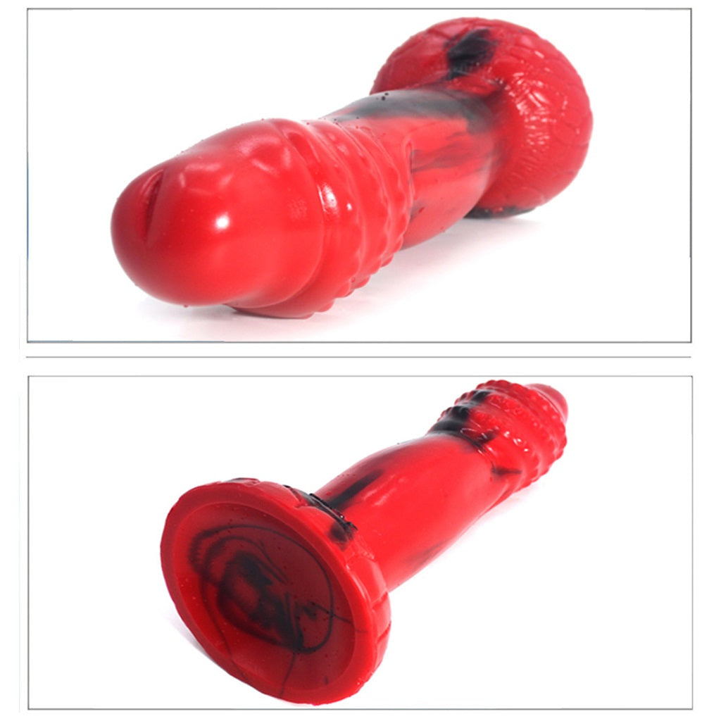 Bump Sofe Liquid Silicone G-Spot Dildo With Suctio