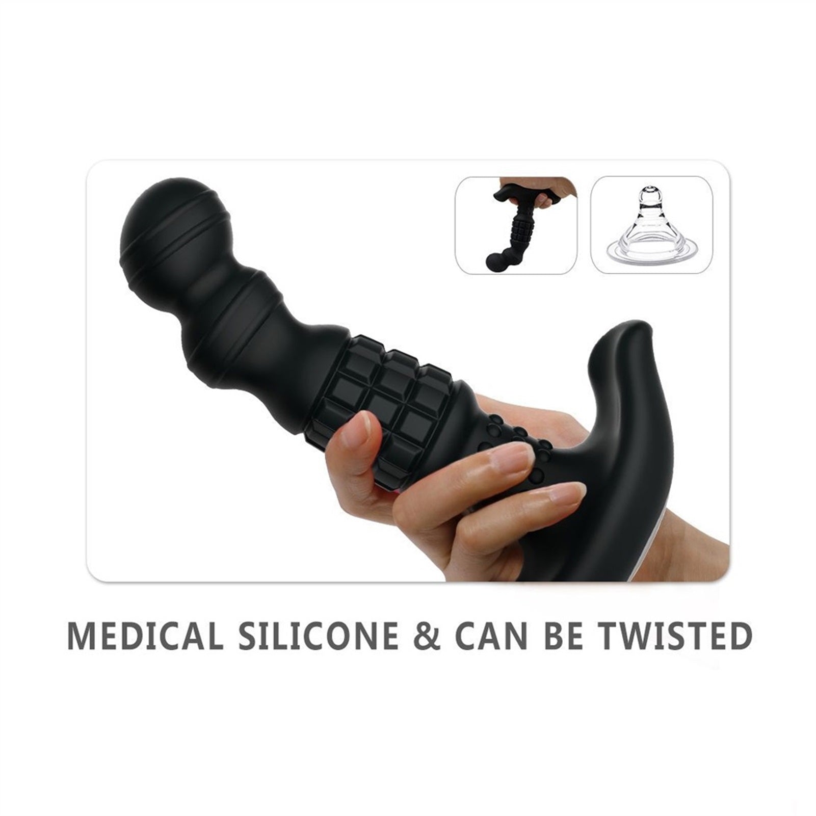 Silicone Amal Plugs Sex Toys For Couples Black