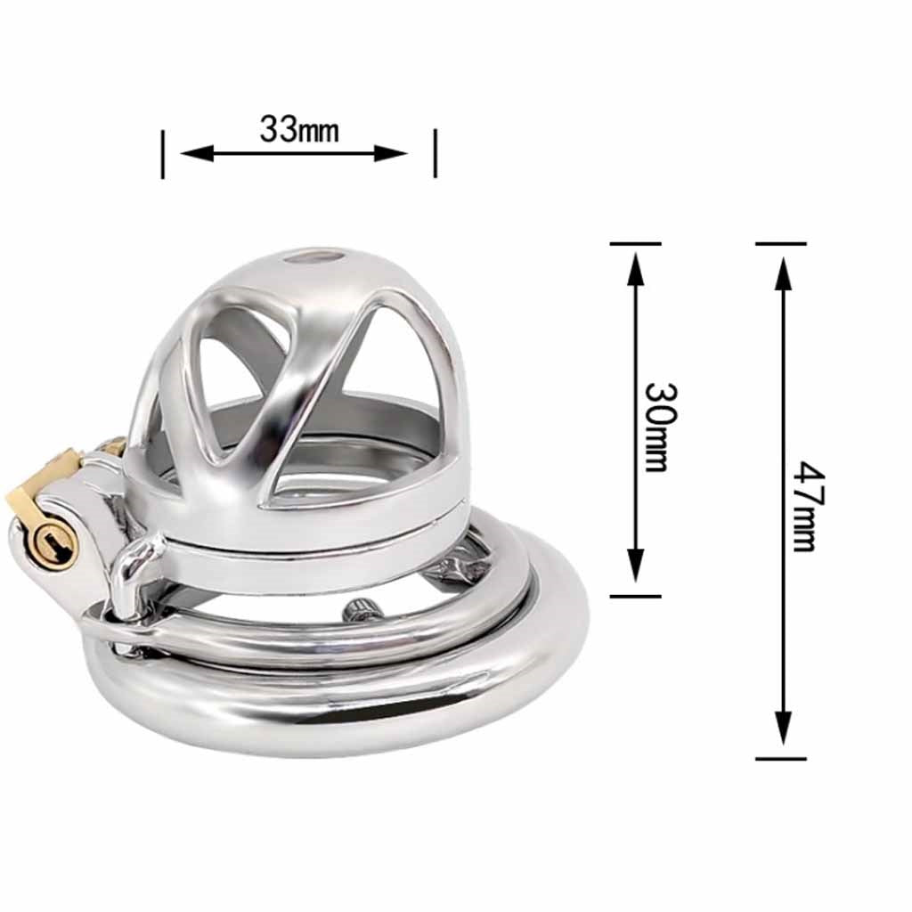 Male Cock Cage Chastity Device, Stainless Steel Ch