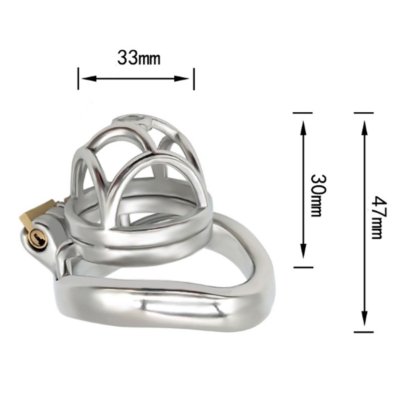 Male Stainless Steel Chastity Device Metal Chastit