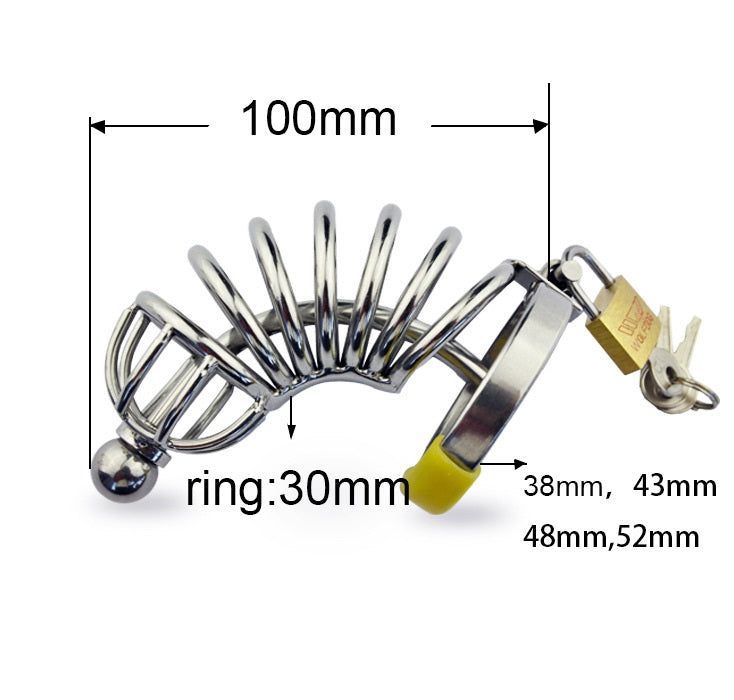 Male Chastity Device Hypoallergenic Stainless Stee