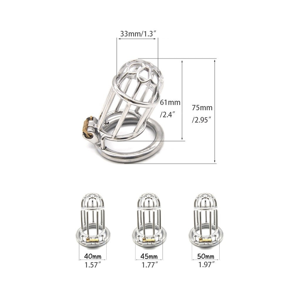 Master Slave Chastity Device 304 Stainless-steel M