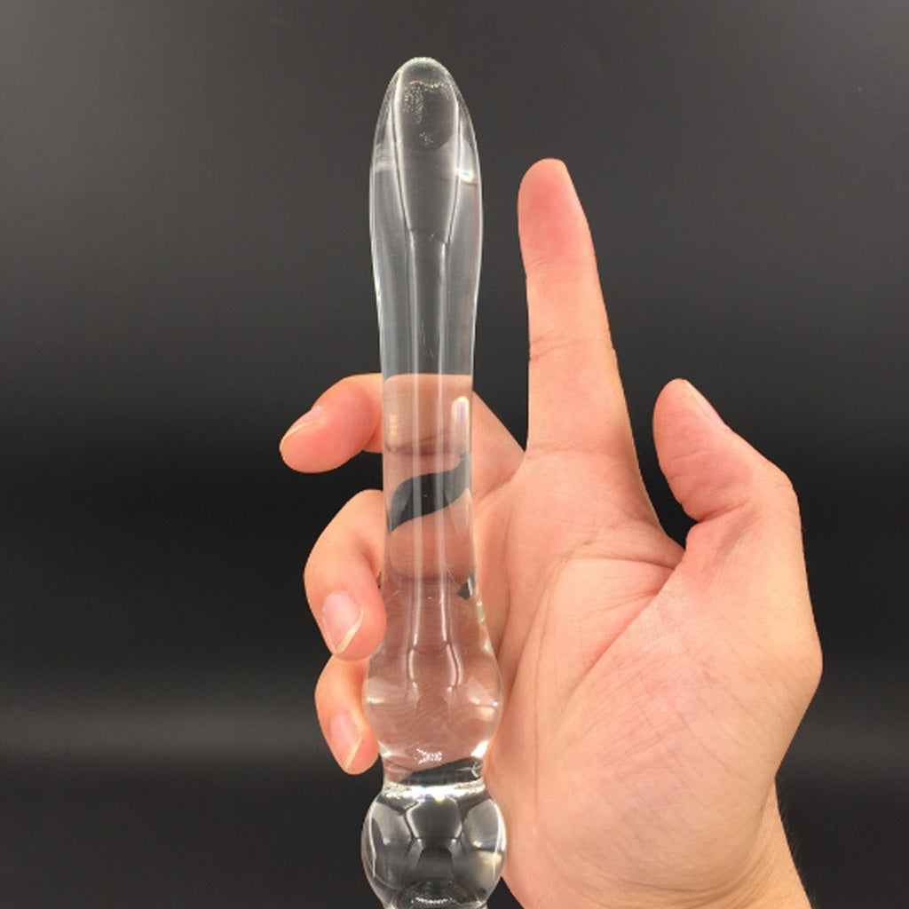 Crystal Glass Rod Dual-use Simulation Penis Passio