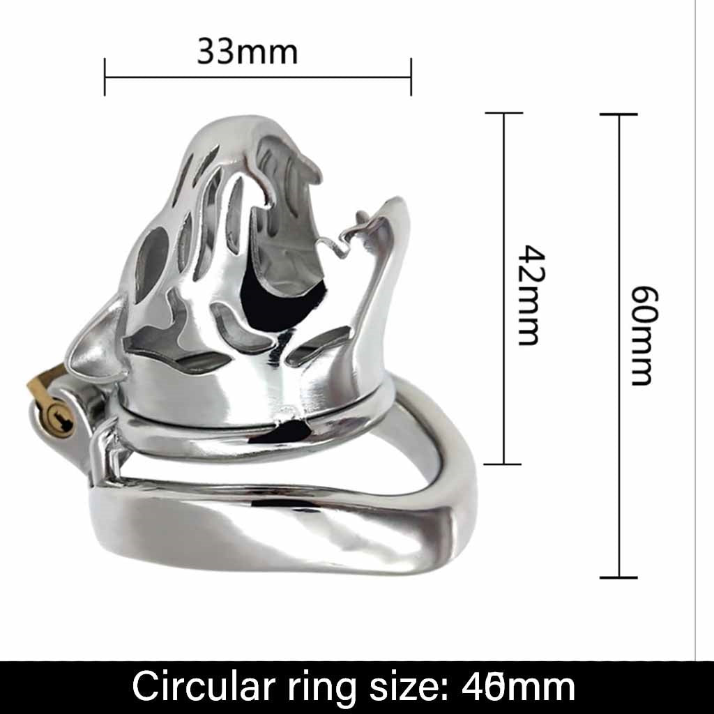 Bondage Chastity Lock Male Stainless Steel Cock Ca