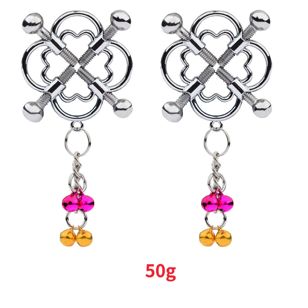 Nipple Clamps with Bell Non Pierced Nipple Rings N