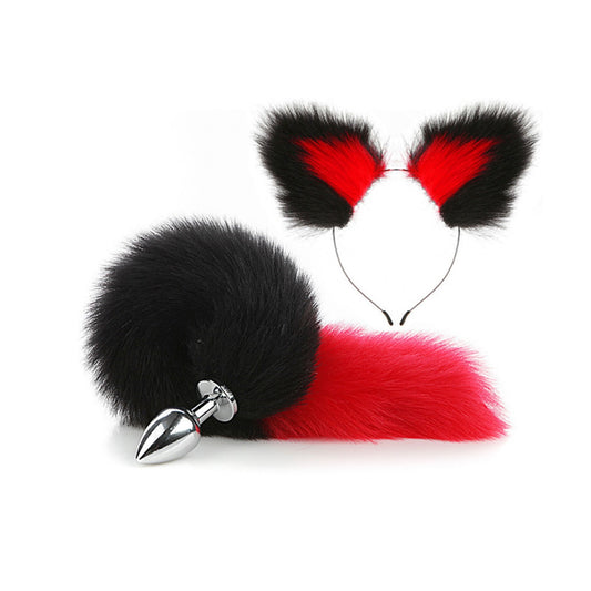 Faux Fox Tail Anal Plug Ear Hairpin Set Cosplay Ad