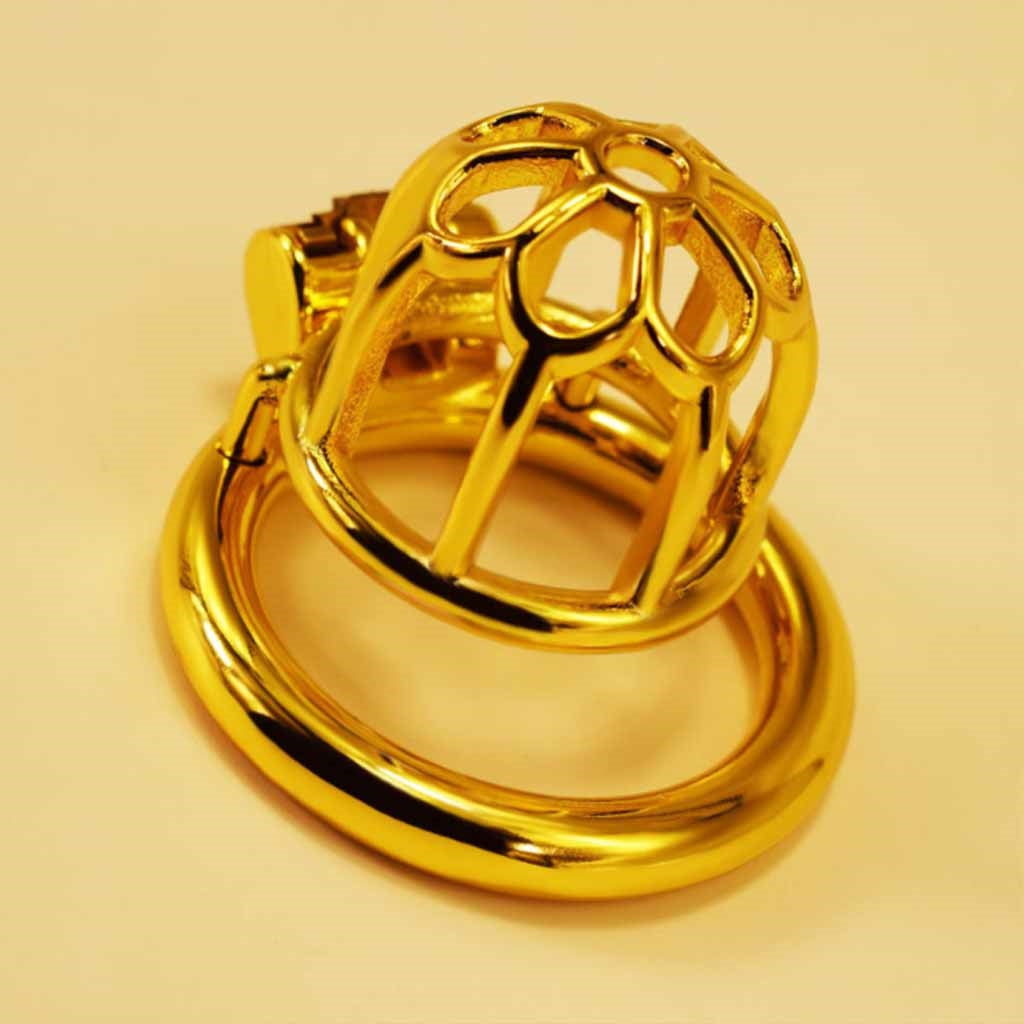 Stainless Steel Male Chastity Device Ergonomic Des