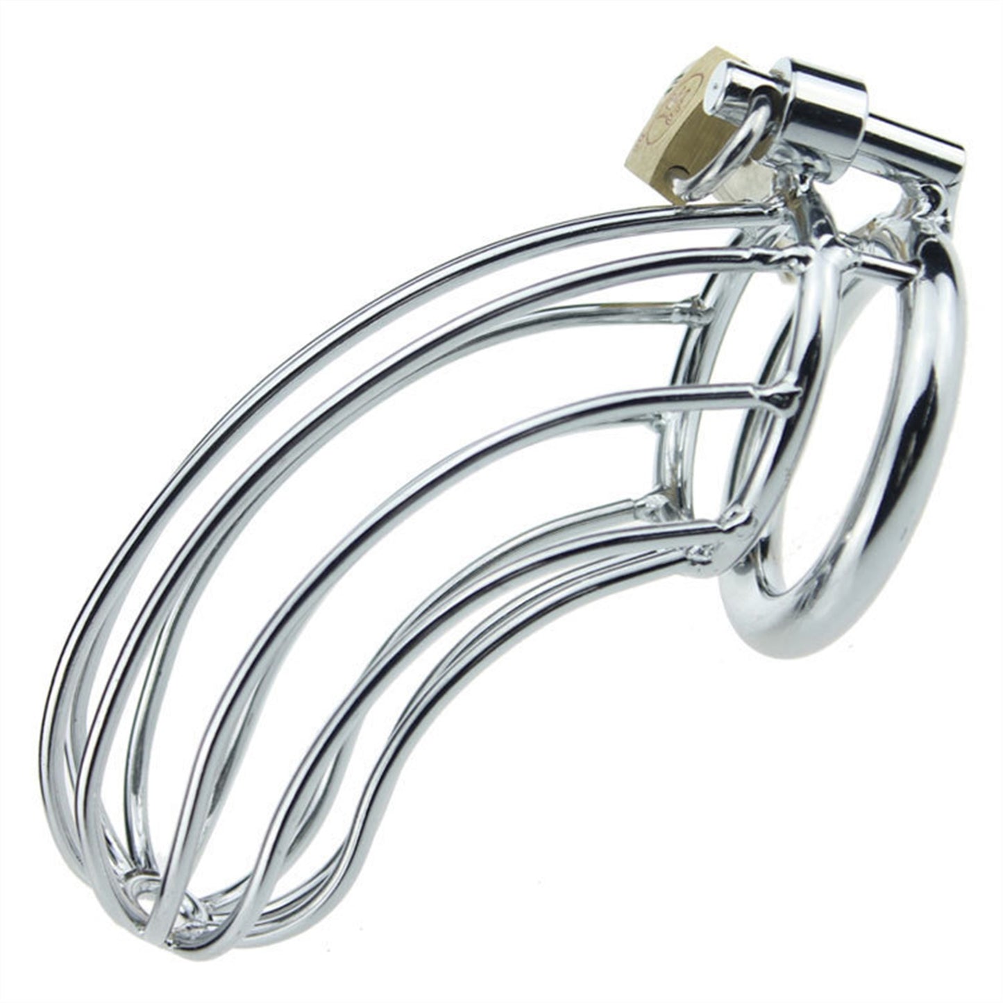 Stainless Steel Stealth Lock Male Chastity Device 