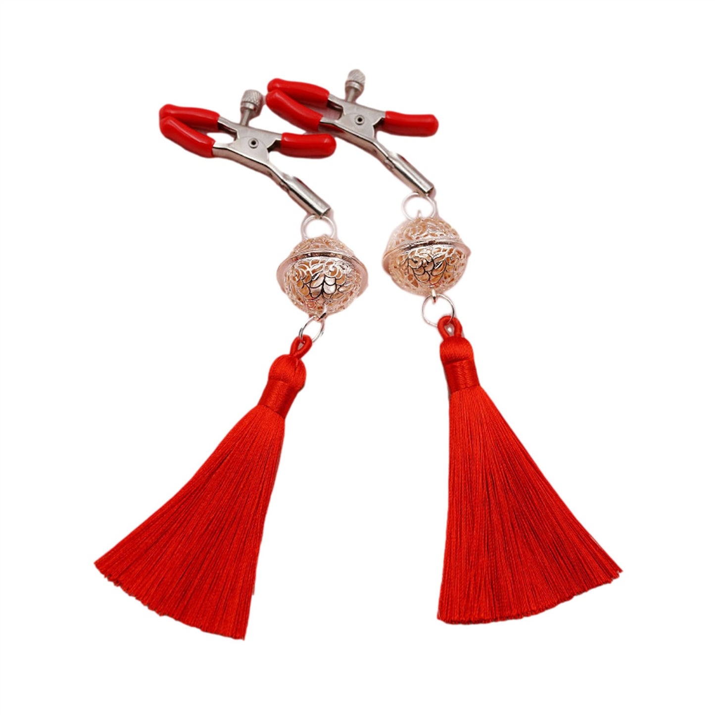 Bells Metal Tassels Pendant Nipple Clamps Clit Cla