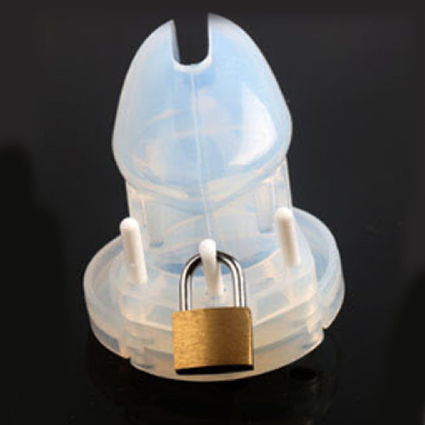 Master Slave Chastity Device Barbed silicone Metal