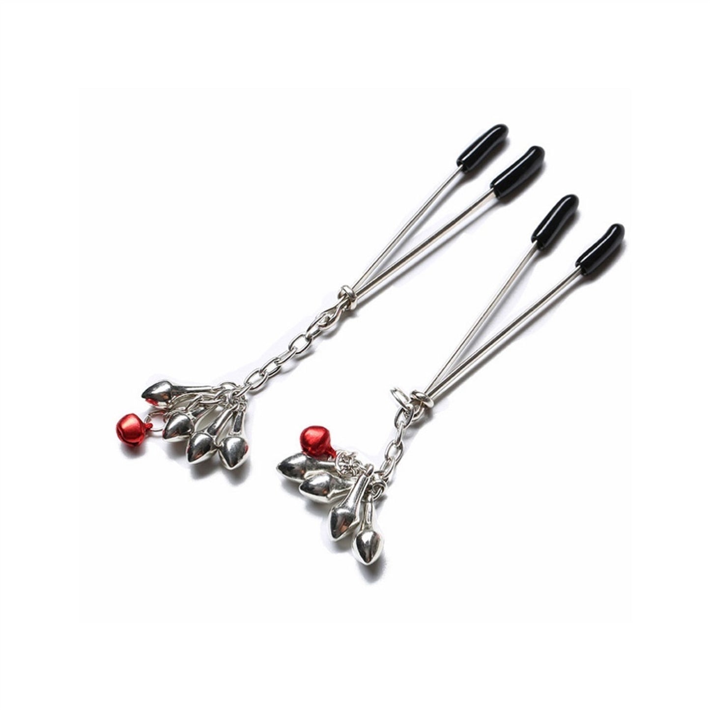 A Red Feather Pendant Nipple Clamps Clit Clamp For