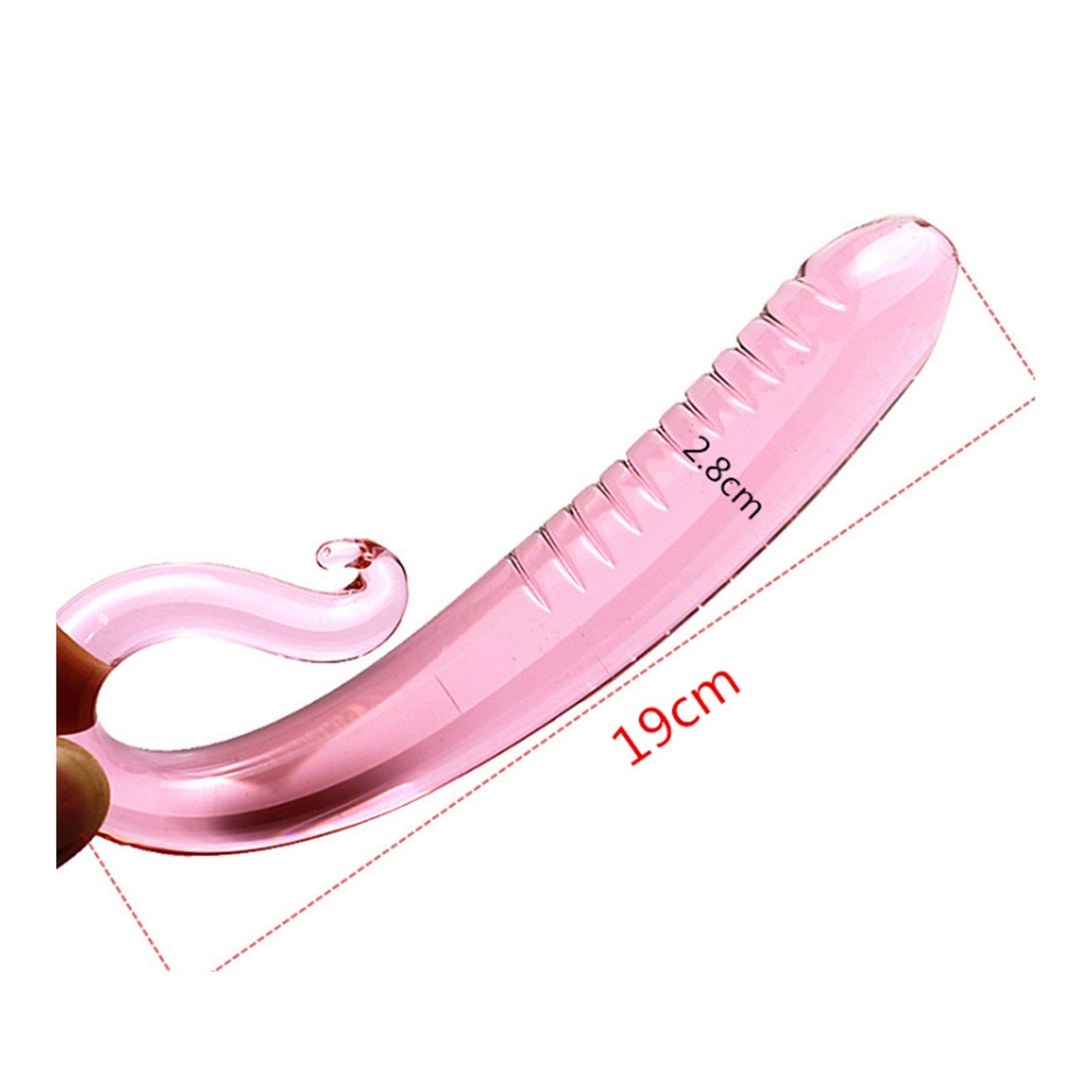 Crystal Glass Adult Toy Metal Anal Plug Ring For C