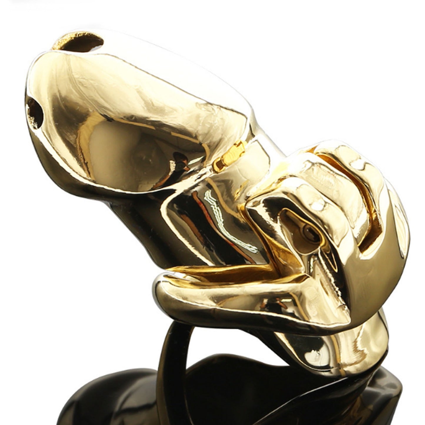 Gold Chastity Lock Chastity Device Penis Protectio