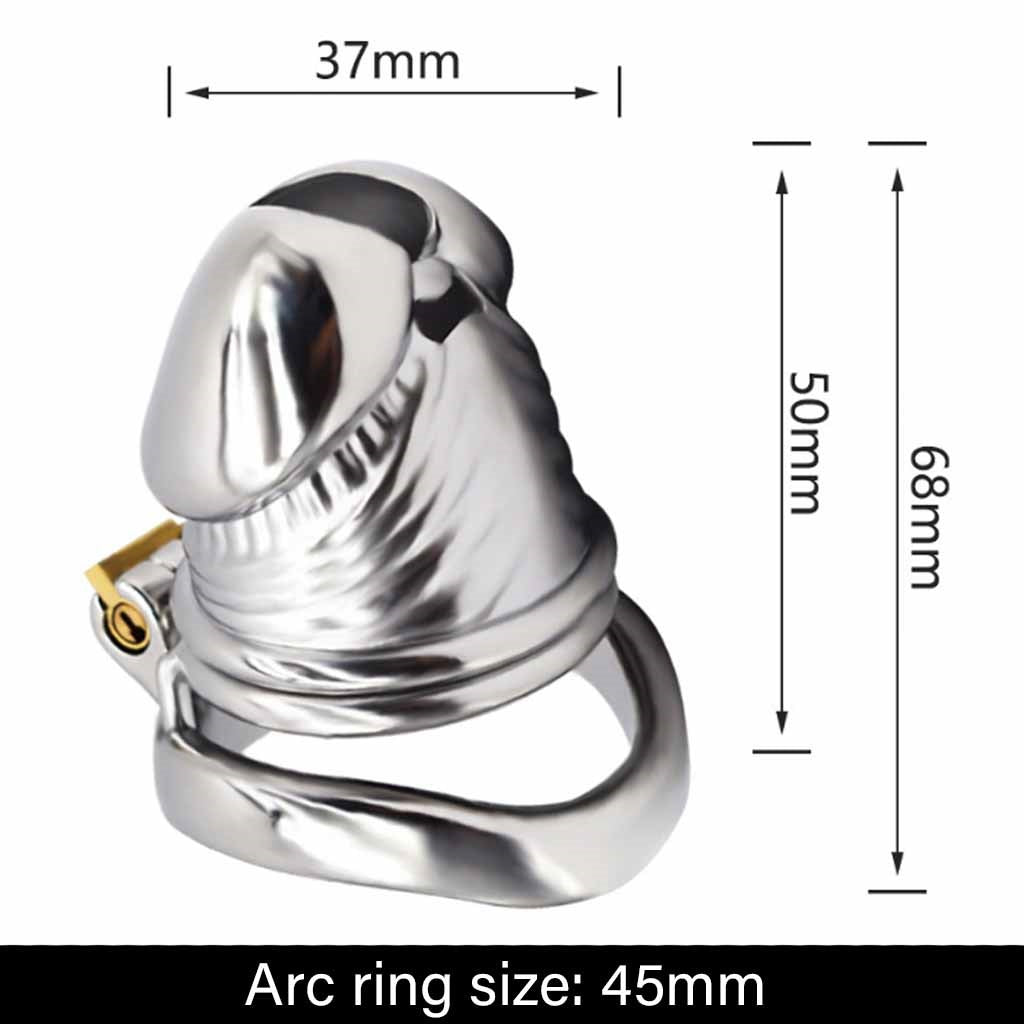 Chastity Device Men, Stainless Steel Breathable Co