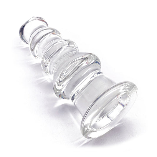 Crystal Glass Adult Toy Metal Anal Plug Ring For C