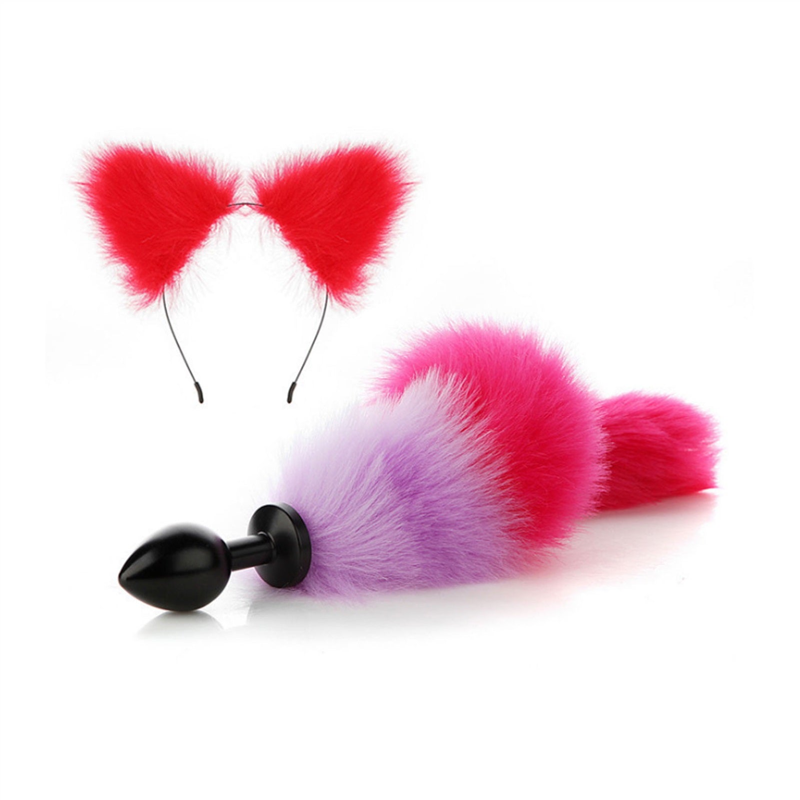 Faux Fox Tail Anal Plug Ear Hairpin Set Cosplay Ad