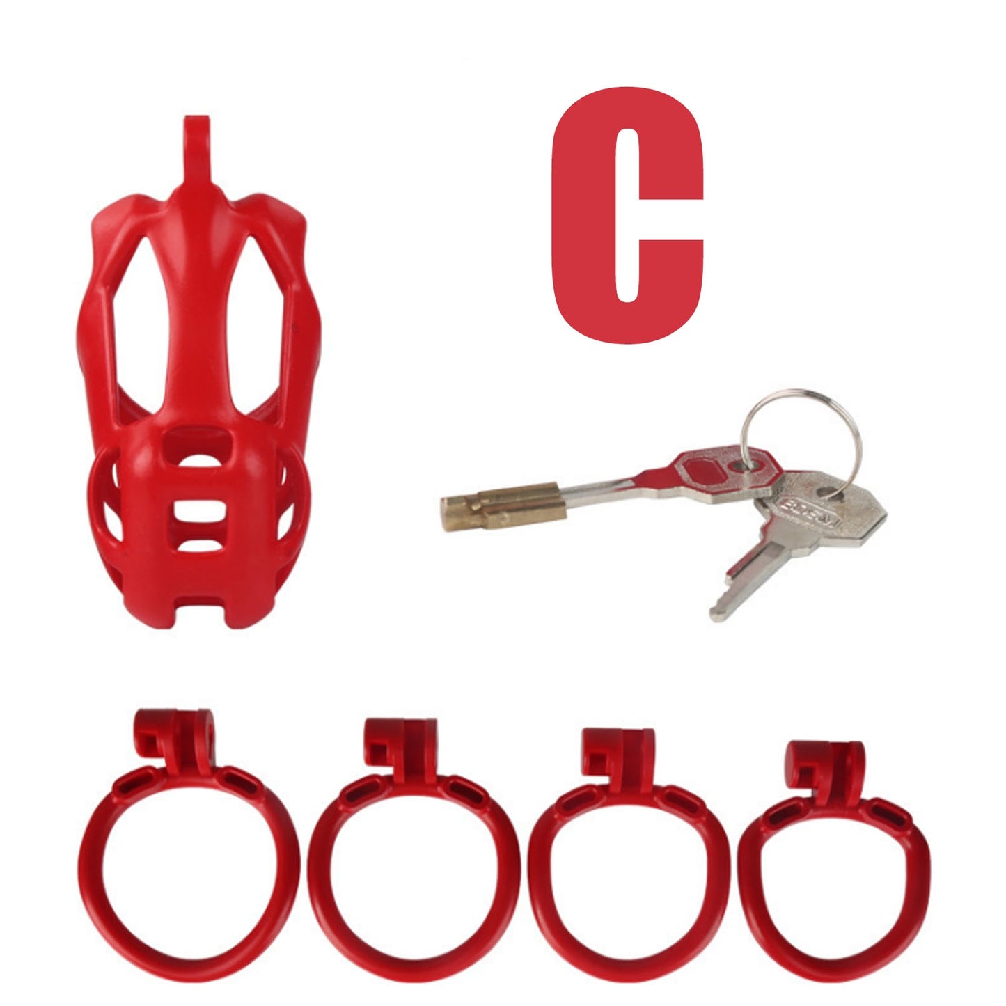 Master Slave Chastity Device Nylon resin Metal Cag