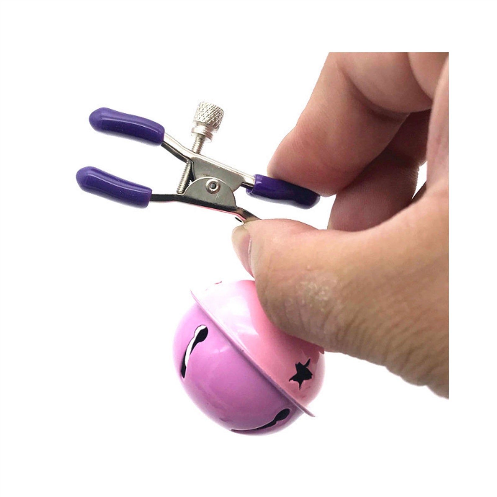 Pink Purple Bell Milk Clip Metal Clip Nipple Clamp