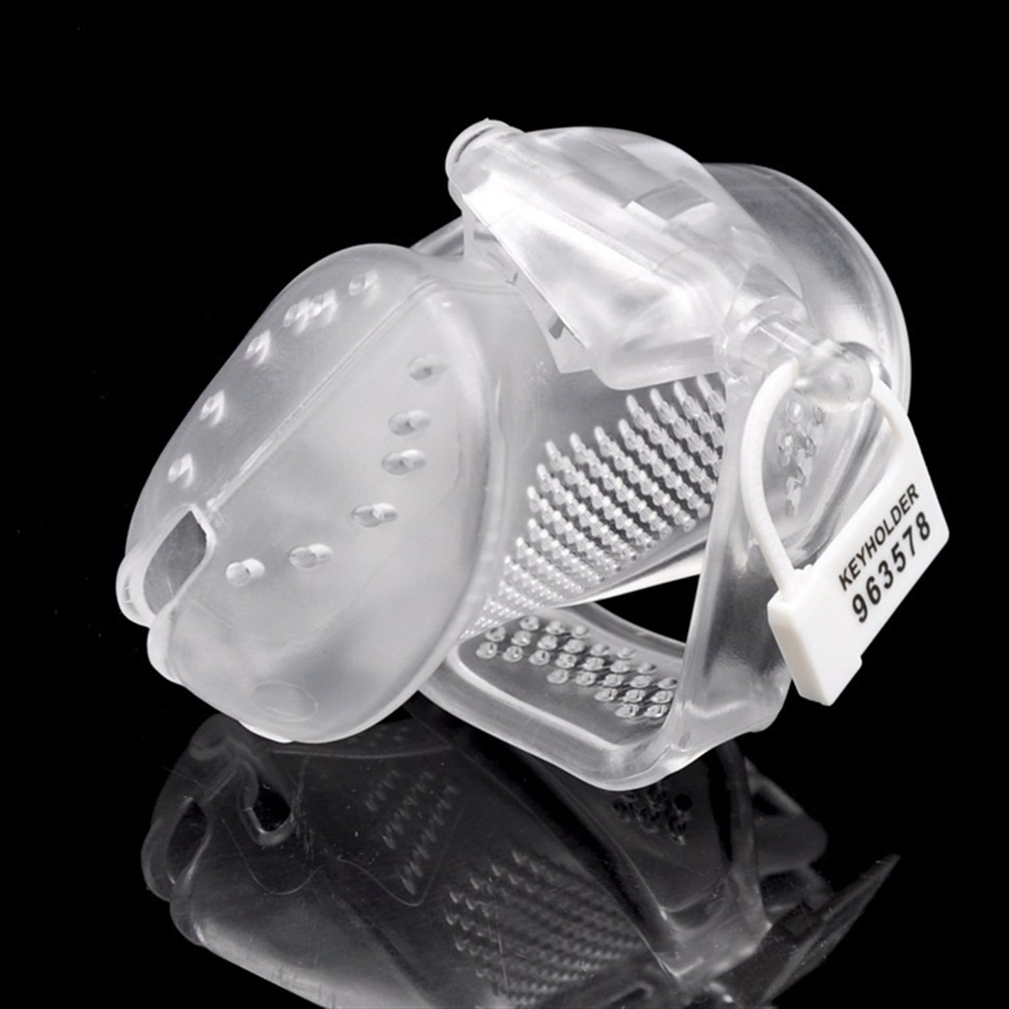 Anti-Off Breathable Chastity LockDown Cage Silicon