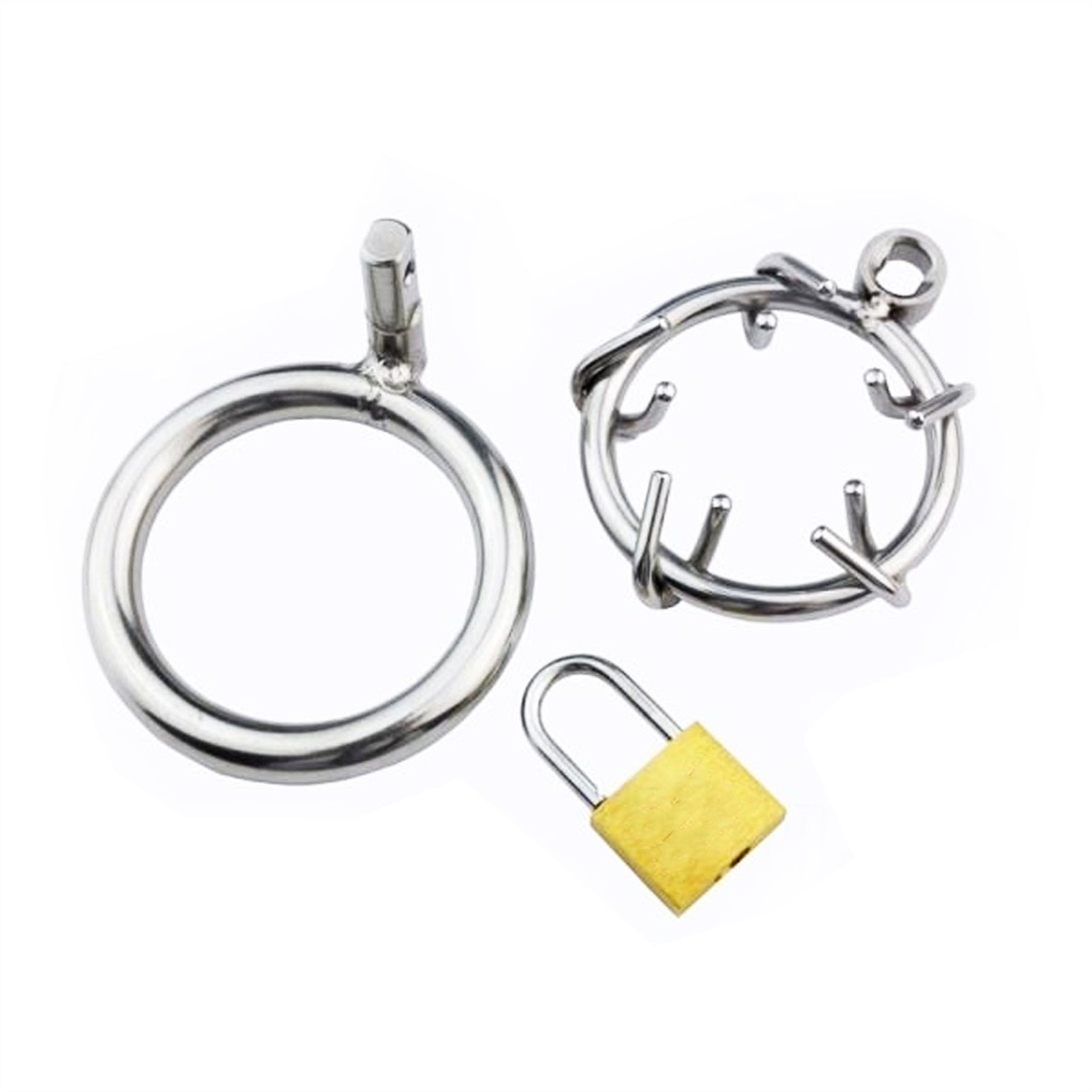 Male Stainless Steel Chastity Device Metal Chastit