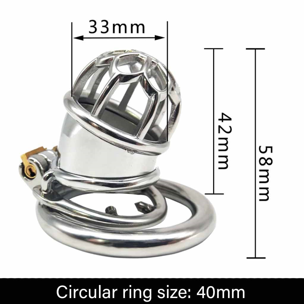 Metal Chastity CockCage Device Male Penis Cage BDS