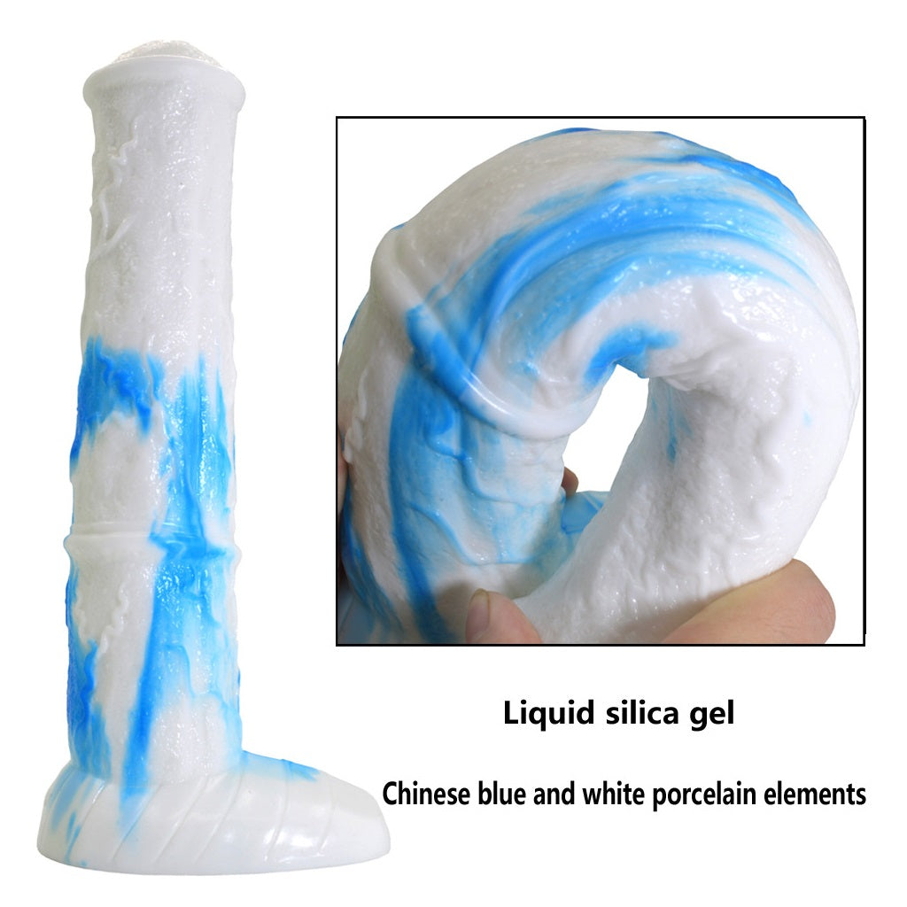 6.5" Liquid Silicone G-Spot Dildo Penis SM Masturb