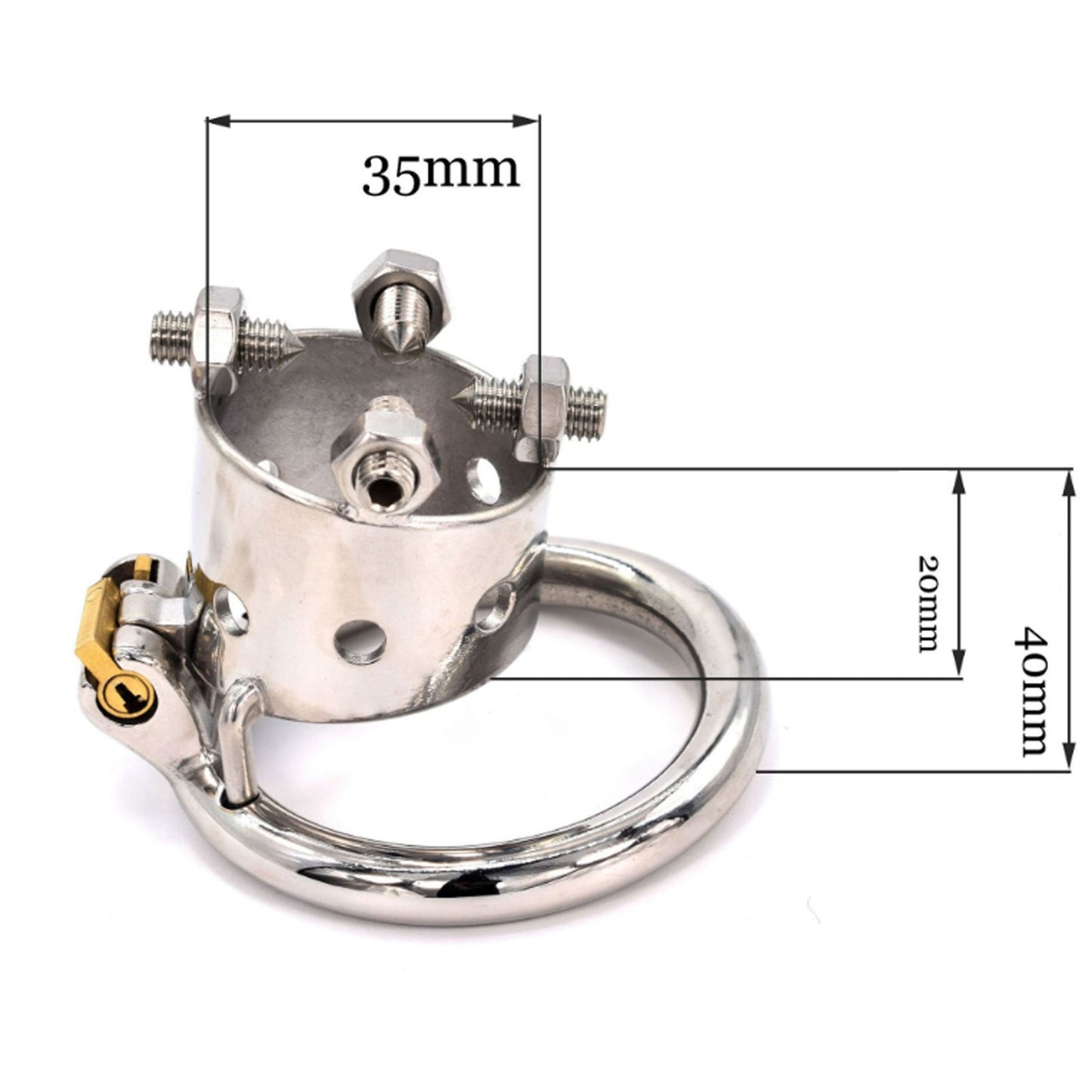 Master Slave Chastity Device 304 Stainless-steel M