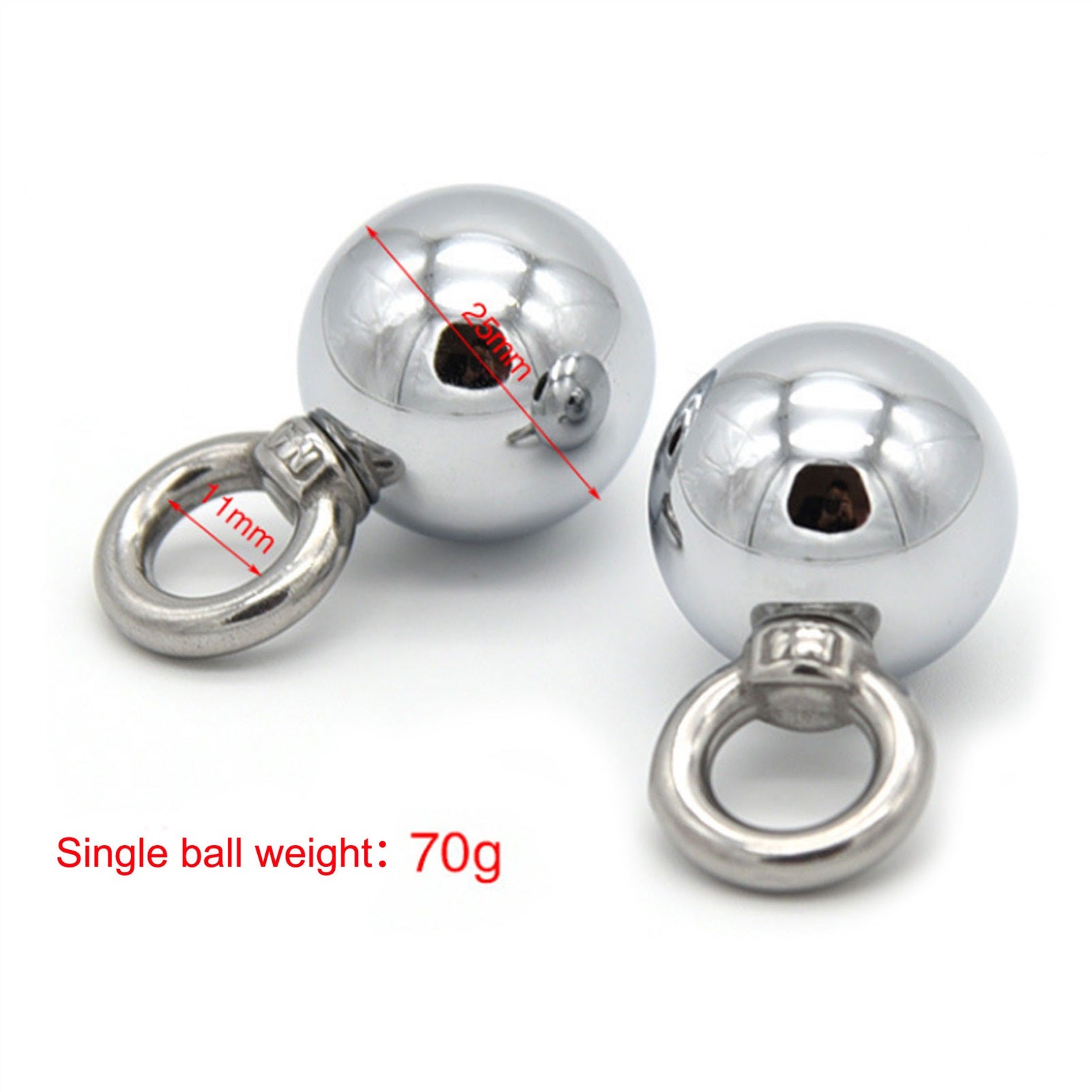 Gravity Ball Metal Tassels Pendant Nipple Clamps C